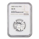 2000 1/2 oz Platinum American Eagle MS-70 NGC 2000 1/2 oz Platinum American Eagle MS-70 NGC